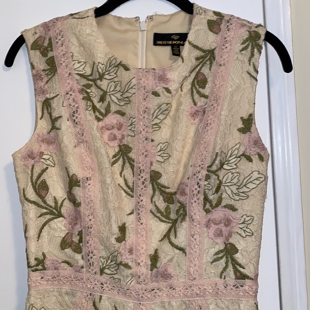 Dress the Population Penelope Sleeveless Lace Sheath Dress - Picture 9 of 12